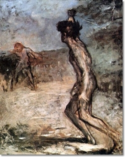 "David and Goliath" Edgar Degas