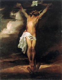 Crucifixion painting by Anthony van Dyck circa 1622